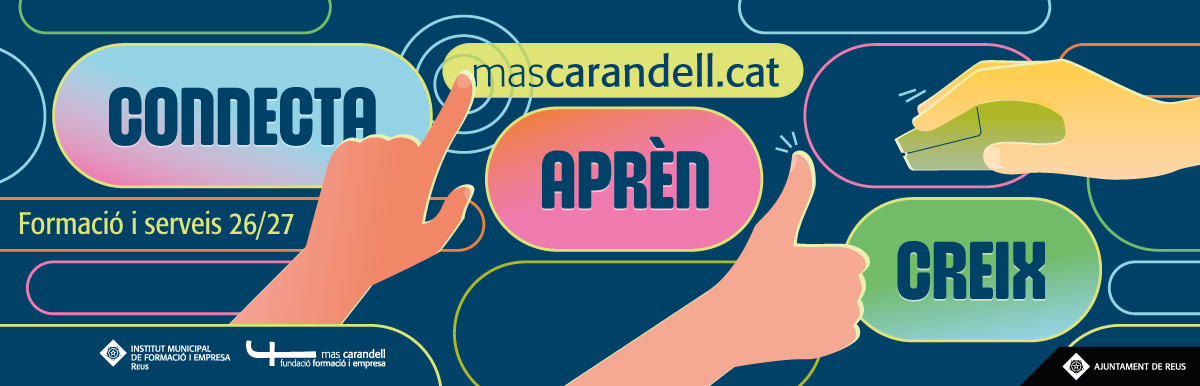 imatge banner: Oferta formativa i de serveis 2026-2027: Connecta, aprèn, creix