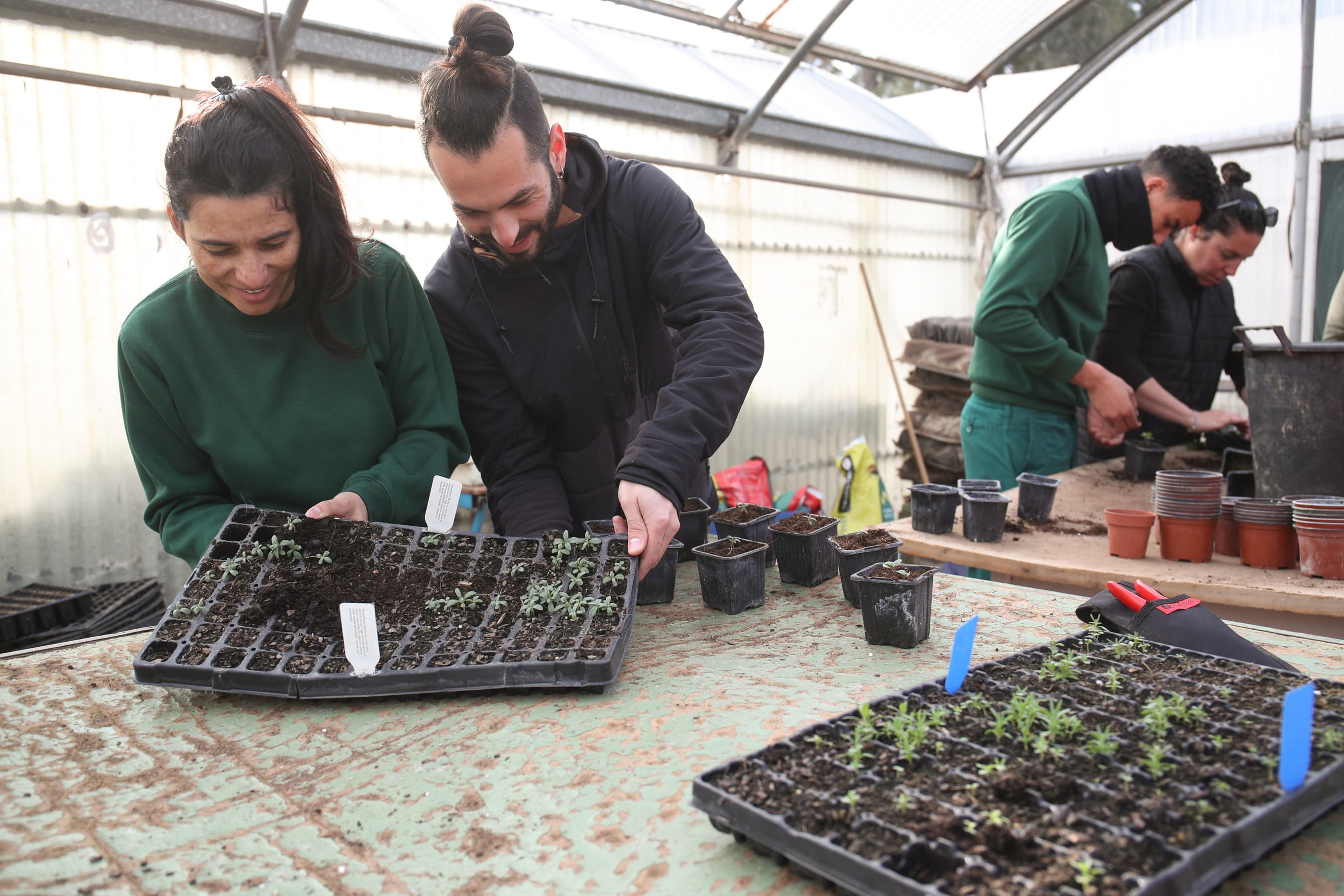 Estudiants horticultura Mas Carandell