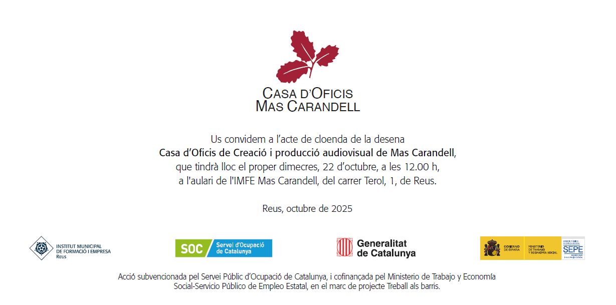 Imatge coberta de Acte de cloenda de la 10a Casa d'Oficis de Creació i producció audiovisual