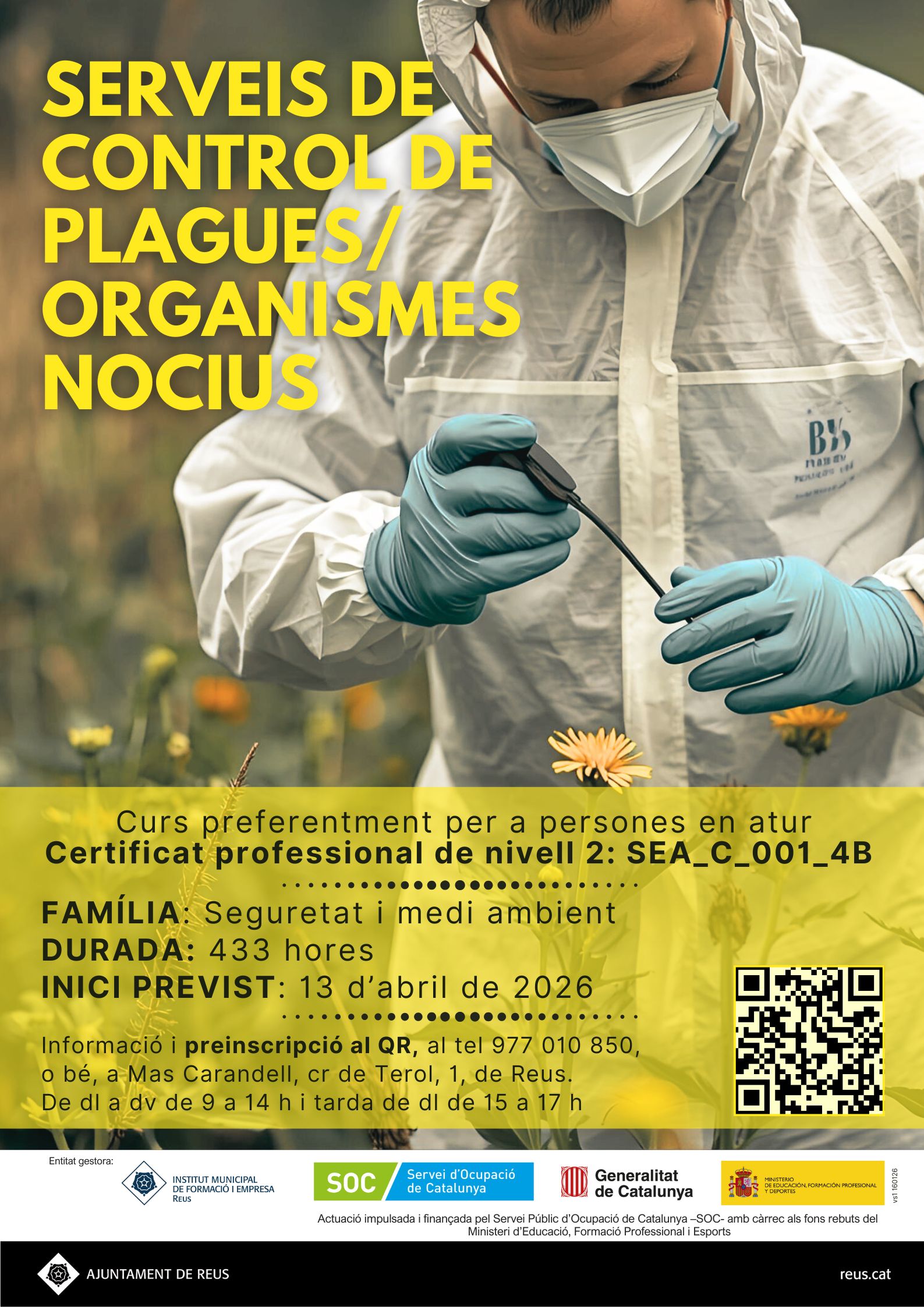 Imatge coberta de Sessió informativa de curs de Serveis de control de plagues/organismes nocius (SEA_C_001_4B)