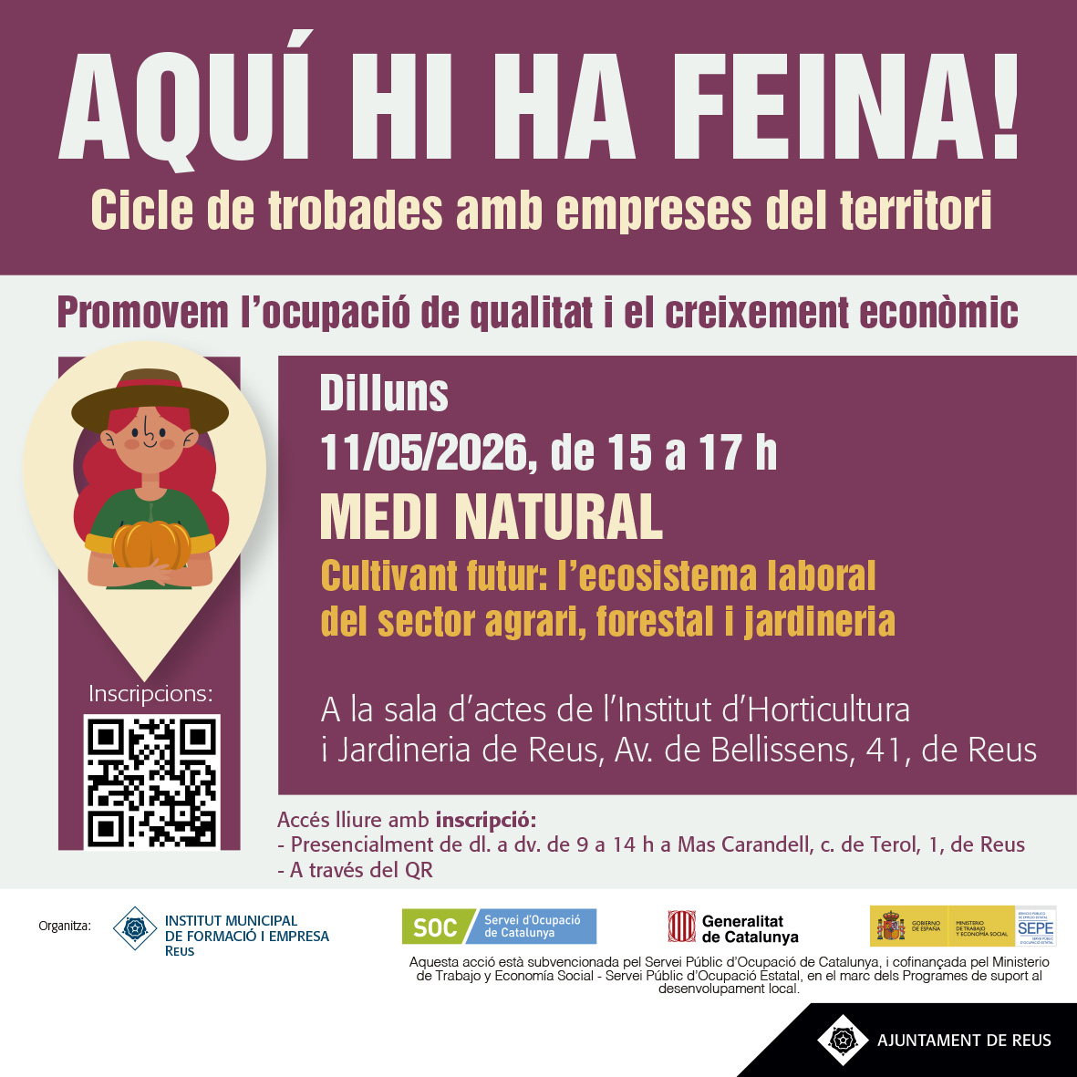 Imatge coberta de Aquí hi ha feina! Medi Natural. Cultivant futur: l'ecosistema laboral del sector agrari, forestal i jardineria