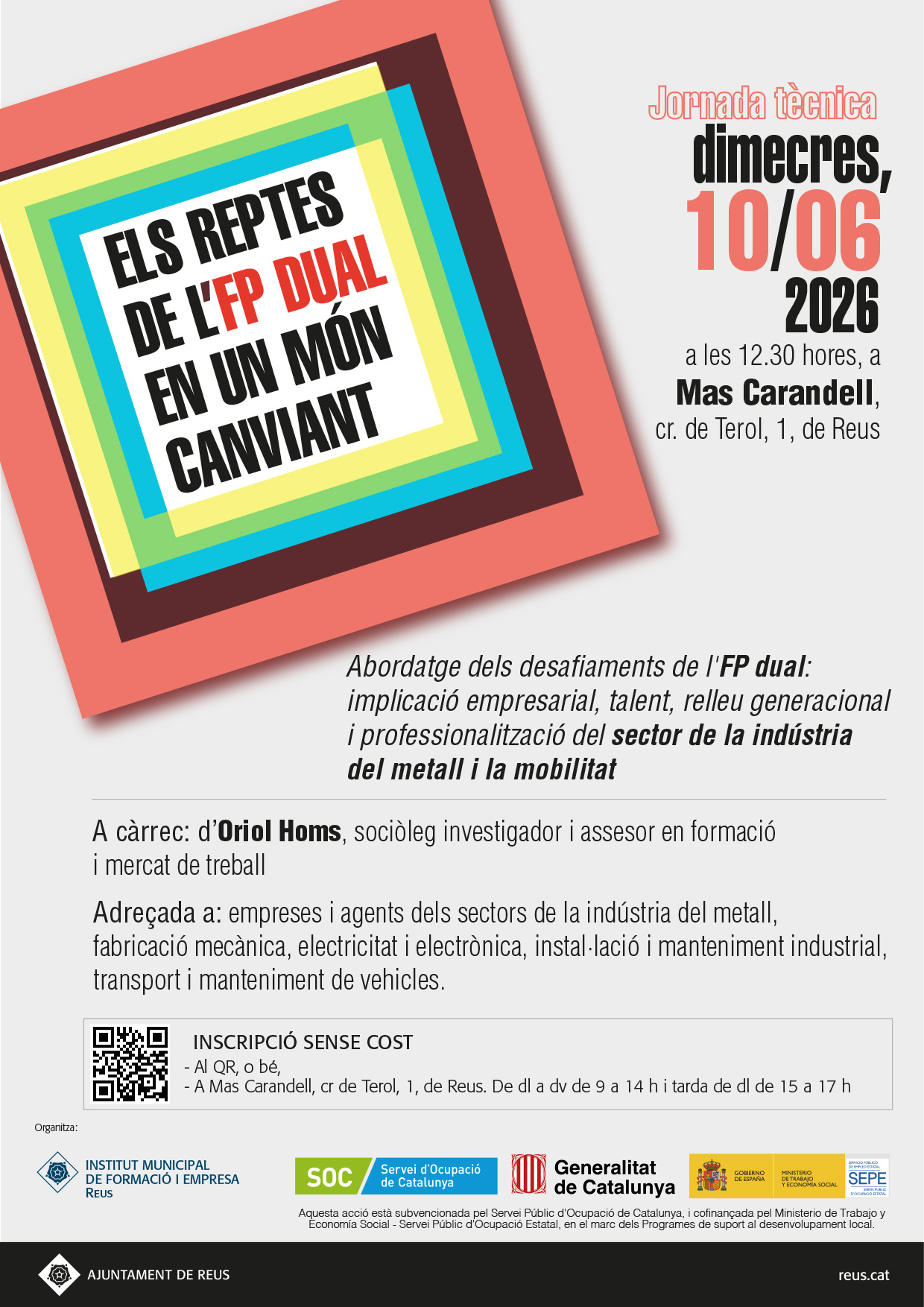 Imatge coberta de Jornada: Els reptes de l'FP dual en un món canviant