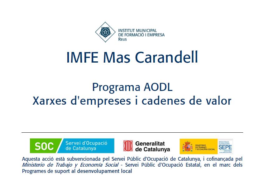 AODL Xarxes d'empreses i cadenes de valors